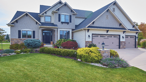 Large home with new siding